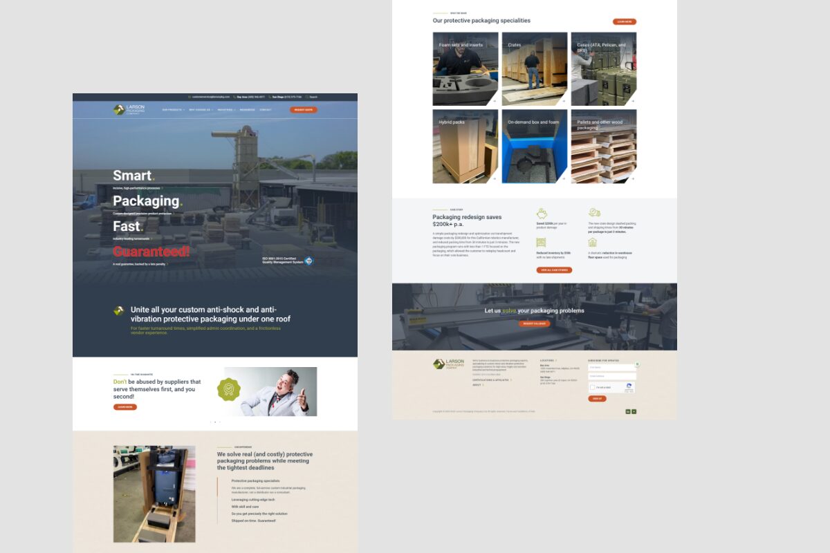 Websites - Larson Packaging Company